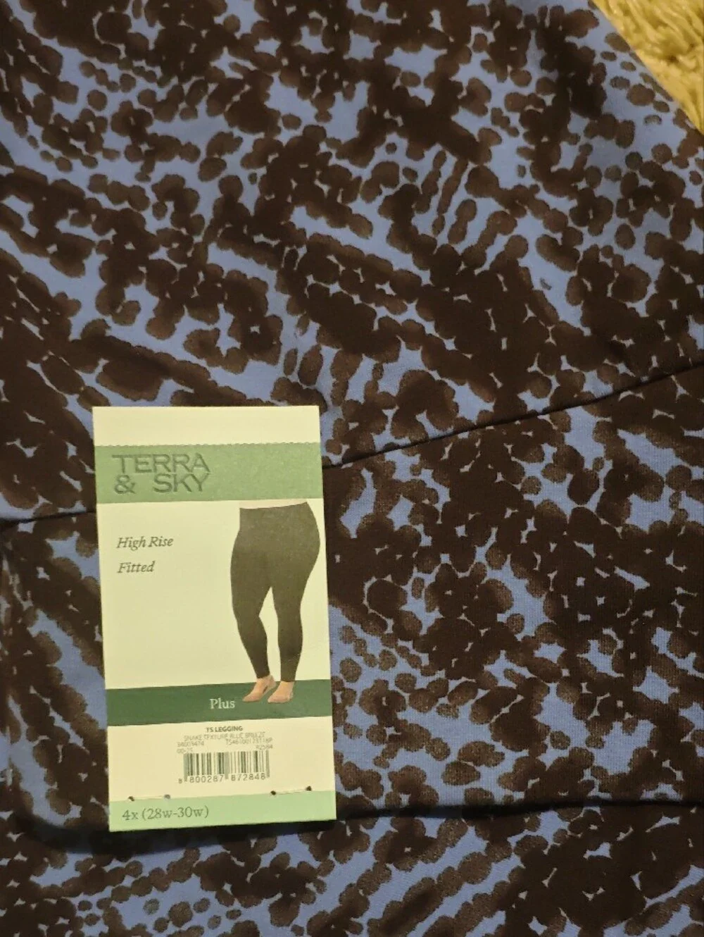 Terra & Sky Women's High Rise Fitted Stretchy Leggings